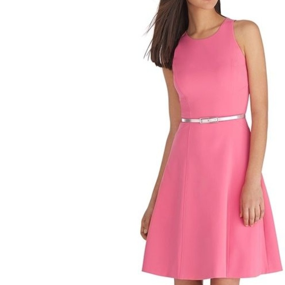 white house black market pink dress